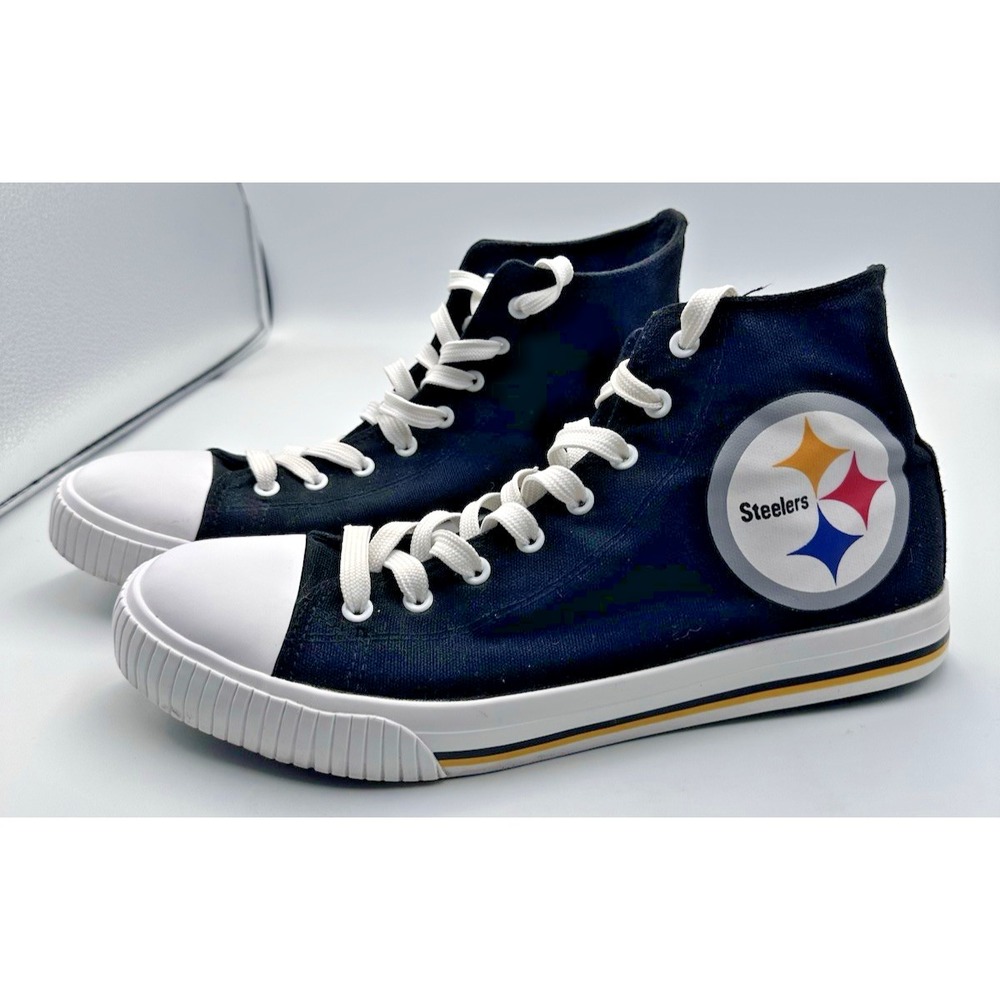 foco‎ High top sneakers men size 10 Pittsburgh steelers canvas